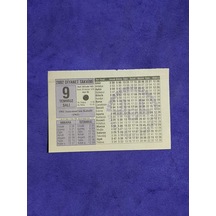 9 Temmuz 2002 Takvim Yaprağı - Nostalji Koleksiyonluk Takvim Yaprağı A