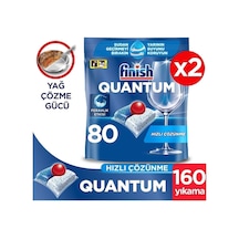 Quantum Hepsi Bir Arada Bulaşık Makinesi Deterjanı Kapsül Tablet 160 Adet 80 X 2'li
