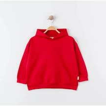 Tiffany Sweatshirt Kapüşonlu Oversize Theme Kırmızı-10848