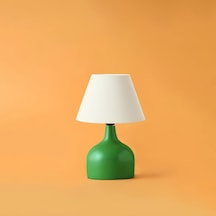 Homing West Retro Yeşil Abajur 241756 Krem