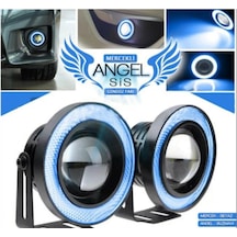 OtoÇizgi Angel Sis Farı 76mm Buz Mavi Universal Mercekli Sis OtoÇizgi