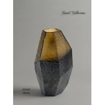 Gönül Mutfak Dekoratif Kahverengi Cam Vazo 19x32 Cm Gönül Mutfak Dekoratif Kahverengi Cam Vazo 19x32 Cm