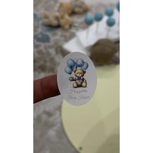 Yenidoğan Kolonya Şişe Etiketi 3x5 Cm 72 Adet - Arl Etiket Tasarım Beyaz
