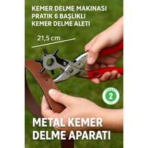 Buğz 6 Farklı Uçlu Kemer Delme Pensesi Deri Kemer Ve Kumaş İçin Ayarlanabilir Delik Açıcı El Aleti