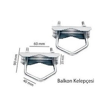 Uskey Balkon Çelik Kelepçe Uydu Kelepçesi
