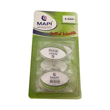 Mapi Şeffaf İsimlikler Blister 61x36 Mm 5'li Paket
