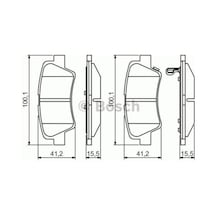Arka Fren Balatasi Elantra 10--83022ka10, 583020aa10, 583022ha51,