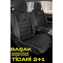 Seat Altea 2005-2012 Uyumlu Siyah Başak Serisi 2+1 Ticari Koltuk Kılıfı