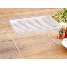 Katlanabilir Çok Amaçlı Dolap İçi Düzenleyici Organizer Raf Plastik 20 X 30 Beyaz Diğer