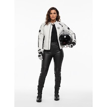 Scudo Lyon Gri 4 Mevsim Kadın Motosiklet Montu