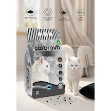 Catbravo Doğal Bentonite- Süper Topaklanan Aktif Karbonlu Kedi Kumu 10 Lt