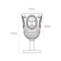 Akrilik Füme Tekli Kadeh & Su Meşrubat Kahve Yanı Bardağı 450 Ml Cam Değildir Füme