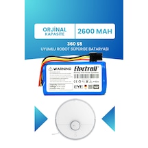 360 S5 Batarya 2600mah Pil Akıllı Robot Süpürge Bataryası