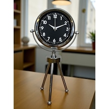 River World Masa Saati 3 Ayaklı Metal Klasik Silver Çok Renkli 16002484