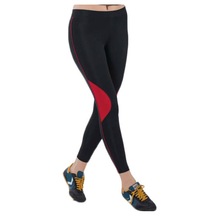 Besttrend Siyah/kırmızı Kadın Sporcu Tayt Edy356k Siyah - Kırmızı