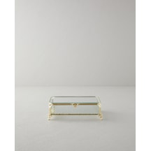 English Home Rina Cam Dekoratif Kutu 18x12x6 Cm Gold