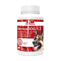 Bio PetActive Dermadog 1.5 Sarımsaklı Bira Mayalı Probiotik Büyük Irk Köpek Vitamini 100 Tablet 150 G