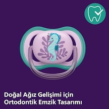 Ultra Air Emzik, Kız Bebekler İçin 6-18 Ay, 2 Li Paket, Ortodontik Silikon, Geniş Hava Delikli, Mikrodalga Sterilize Edilebilir, Bpa İçermez, Taşıma Kutulu, Scf085/61 Açık Bej