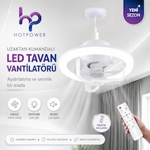 360 Dönebilen E27 Tavan Vantilatörü Ampul Led Işık Uzaktan Kumandalı Rgb Renkli Kısılabilir Vantilatör