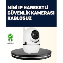 Yüksek Çözünürlüklü Hareket Takipli Kablosuz Güvenlik Kamerası - 1080p Gece Görüşlü
