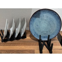 Tabak Standı Mutfak Organizer Tabak Sergileme Standı