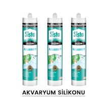 Sista Şeffaf Akvaryum Silikonu 310 Ml Henkel (3 Adet) Şeffaf