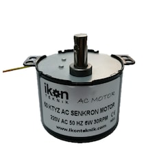 İkon Teknik AC SENKRON MOTOR 50 KTYZ 6 Watt 30 RPM 220 Volt