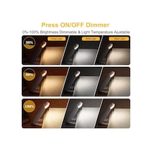 Mavi Led Usb Şarj Edilebilir Kitap Işığı Okuma Işığı Göz Koruması Gece Lambası Taşınabilir Klipsli Masa Işığı Yer Ayracı Okuma Işığı Gece Lambası Mavi