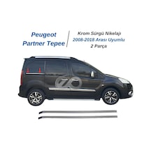 Ebal Otomotiv Peugeot Partner Tepee Krom Sürgü Nikelajı 2 Parça 2008 Üzeri