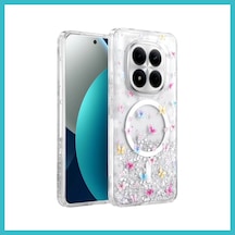 Bezos Onegif Redmi Note 15 Pro Plus 5g Uyumlu Misk Simli Magsafe Kapak - Desen 4 Dfnbez