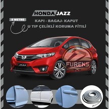 Honda Jazz Oto Araç Kapı Koruma Fitili 5metre Parlak Gri Renk