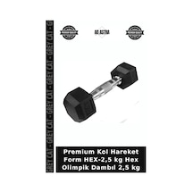 Premium Kol Hareket Form Hex-2,5 Kg Hex Olimpik Dambıl 2,5 Kg
