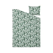 Ikea Skogsduva Tek Kişilik Nevresim Takımı 150 X 200 Cm Beyaz - Yeşil