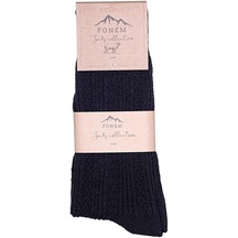 Fonem Kadın Soket Dikişsiz Yünlü Çorap Fo 8003 Siyah
