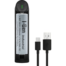 I-gen G102 18650 3.7v 2500 Mah 12c 9.25 Wh Li-ion Şarjlı Pil+tekli Şarj Aleti