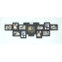 MUTFAK SAATLERİ-MB FOTOĞRAF ÇERÇEVELİ DUVAR SAATİ-80*24*6 CM Ahşap