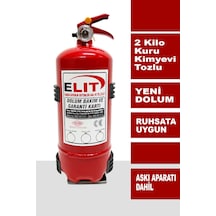2 Kg Abc Kuru Kimyevi Tozlu Yangın Söndürme Tüpü Ve Askı Aparatı