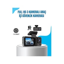 3 Kameralı Araç İçi Kayıt Cihazı 1080p Full Hd Gece Görüşlü Ve Wi-fi Bağlantılı 61881534