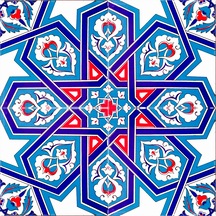 Armada Çini 20x20 Cm Ac 72 Selçuk Yıldızı Geometrik Çini Karo