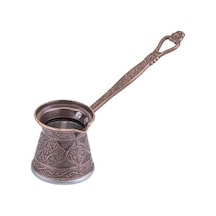 1 Zamak Döküm Kahve Cezvesi 1-2 Kişilik Bakır Rengi