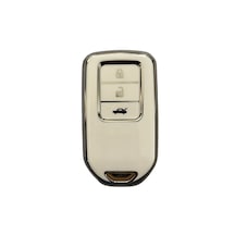 Autohan Keys Honda Civic Fc5, Crv, Hrv Için Anahtarsız Çalıştırma Nano Anahtar Kılıfı, Executive Rs Beyaz Gümüş