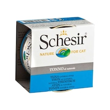 Schesir Ton Balıklı Soslu Konserve Yetişkin Kedi Maması 6 x 85 G
