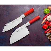 Lazbisa Mutfak Bıçak Seti Et Sebze Meyve Şef Bıçağı 2 Li Set