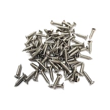 Nikel 1000 Adet Klips Vidası 2,2x9,5 Mm Yhb - Konik Başlı Kutu, Sandık, Ayak, Askı, Mini Vida 0-8