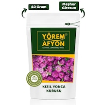 Yörem Afyon Meşhur Giresun Yayla Mahsulü Tomurcuk Kızıl Yonca Kurusu, Çayır Üçgülü Trifolium Pratense 40gr.