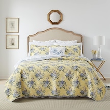 Laura Ashley Linley Yorgan Takımı, King Boyut Nevresim Takımı Sarı 96x108