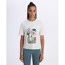 Kappa Authentic Alessi Kadın Beyaz Comfort Tişört
