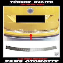 VW Caddy Krom Arka Tampon Eşiği 2015-2020 Paslanmaz Çelik