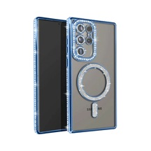Samsung Galaxy Uyumlu , S23 Ultra Joke Simli Magneticsafe Kılıf - Mavi