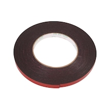 Kırmızı Astarlı 10m Güçlü Kalıcı Çift Taraflı Yapışkan Tutkal Bant Süper Yapışkan 10mmx10m